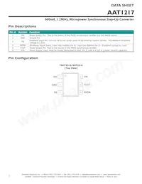 AAT1217IGU-3.3-T1 Datasheet Pagina 2