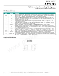 AAT2215IWP-T1 Datasheet Pagina 2