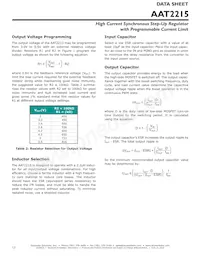 AAT2215IWP-T1 Datasheet Page 12