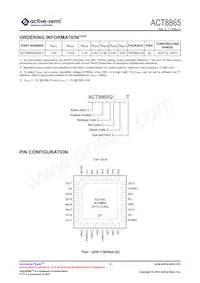 ACT8865QI303-T Datasheet Pagina 4