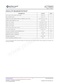 ACT8865QI303-T Datasheet Page 7