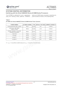 ACT8865QI303-T Datasheet Page 21