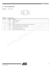 ATA6025-TAQY Datasheet Page 3