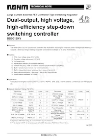 BD9012KV-E2 Datasheet Cover