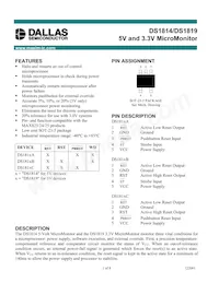 DS1819CR-20-U+ Datasheet Cover