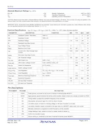 EL7512CYZ-T7 Datasheet Page 2