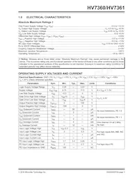 HV7361LA-G Datasheet Pagina 3
