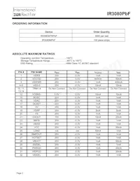 IR3080MPBF Datasheet Page 2