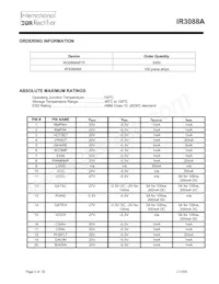 IR3088AMTR Datasheet Page 2