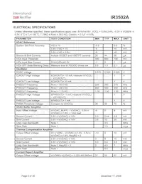 IR3502AMTRPBF Datasheet Page 4