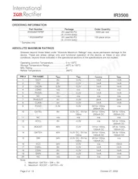 IR3508MTRPBF Datasheet Page 2