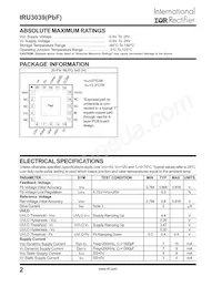 IRU3039CHTR Datasheet Page 2