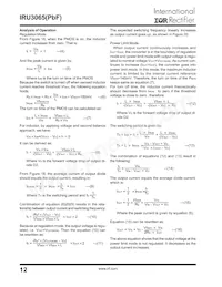 IRU3065CLTR Datasheet Page 12