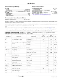 ISL21060CFH633Z-TK Datasheet Page 3