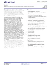 ISL6232CAZA-T Datasheet Copertura