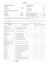 ISL6590DR-T Datasheet Page 3