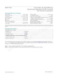 MAX17574ATG+T Datasheet Page 2