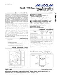 MAX6314US44D2+T Datasheet Cover