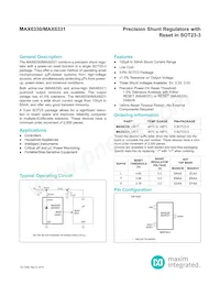 MAX6331TUR+ Datasheet Cover