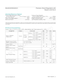 MAX6331TUR+ Datasheet Page 2