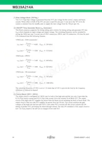 MB39A214APFT-G-JNERE1 Datasheet Page 14