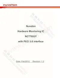 NCT7802Y Datasheet Copertura