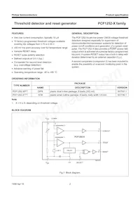 PCF1252-6T/F4 Datasheet Pagina 2