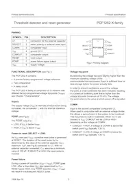PCF1252-6T/F4 Datasheet Pagina 3