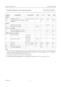 PCF1252-6T/F4 Datasheet Page 5