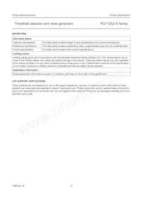 PCF1252-6T/F4 Datasheet Page 13