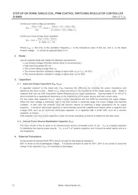 S-8460B00AFT-TBG Datasheet Page 12