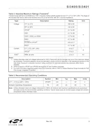 SI3400-E1-GM Datasheet Pagina 5