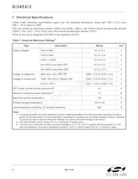 SI3453-B01-GM Datasheet Pagina 4