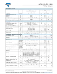 SIP11204DLP-T1-E3 Datasheet Pagina 3