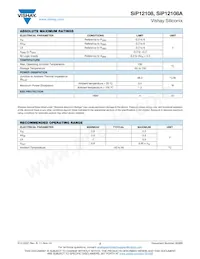 SIP12108ADMP-T1GE4 Datasheet Page 2