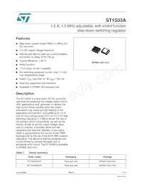 ST1S03APUR Datasheet Cover