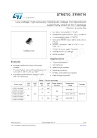 STM6710FWB7F Datasheet Cover
