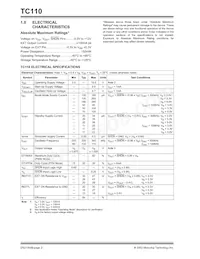 TC110503ECTTR Datasheet Pagina 2