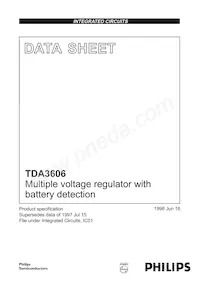 TDA3606T/N1 Datasheet Cover
