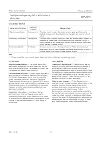 TDA3616T/N1 Datasheet Page 17
