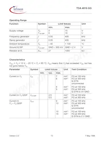 TDA4916GGHUMA1 Datasheet Pagina 13