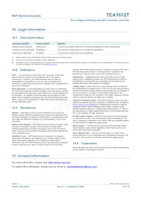 TEA1612T/N1 Datasheet Page 18