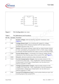 TLE4305GNT Datasheet Page 2