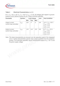 TLE4305GNT Datasheet Page 7