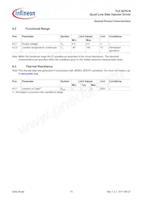 TLE6270RAUMA1 Datasheet Page 10