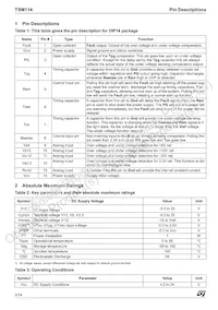 TSM114CN數據表 頁面 2