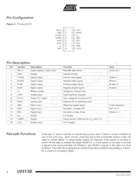 U6813B-MFPG3 Datasheet Pagina 2