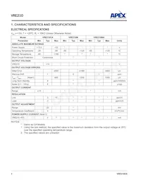 VRE210CA-5 Datasheet Page 2