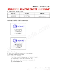 W83303AG Datasheet Page 17