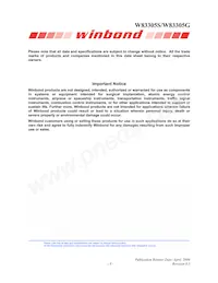 W83305G Datasheet Pagina 12